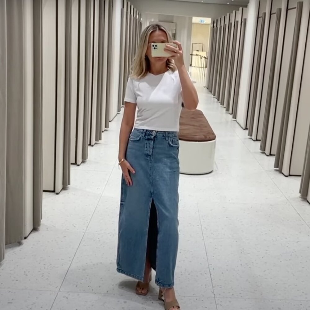 New Zara Women's White Cropped T-shirt